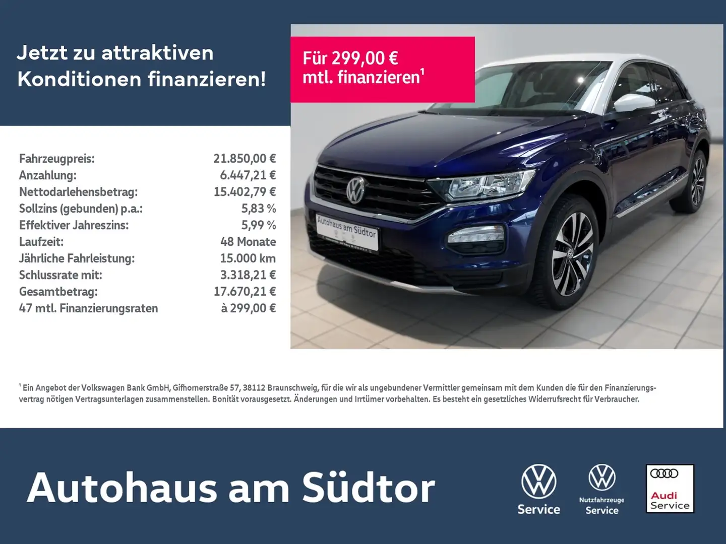 Volkswagen T-Roc United 1.5 TSI | AHK RFK Standhzg. Navi Bleu - 1