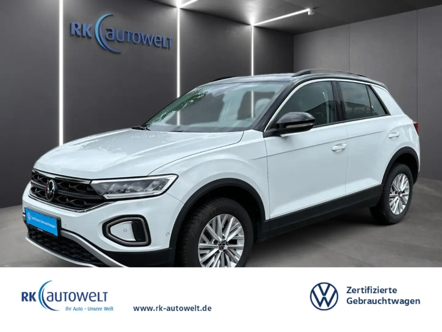 Volkswagen T-Roc Life 1.0 TSI LED Navi Climatronic Sitzheizung Weiß - 1