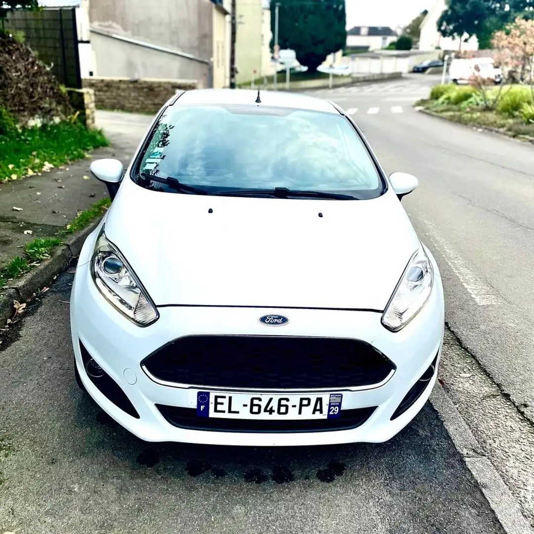 Ford Fiesta Fiesta 1.5 TDCi 75 S Blanc - 2