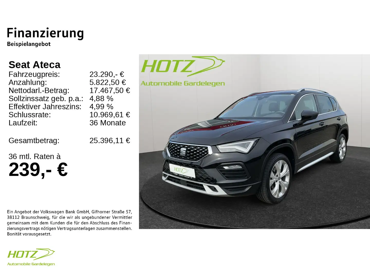 SEAT Ateca 1.5 TSI DSG Xperience AHK/Voll-LED/ACC Nero - 2