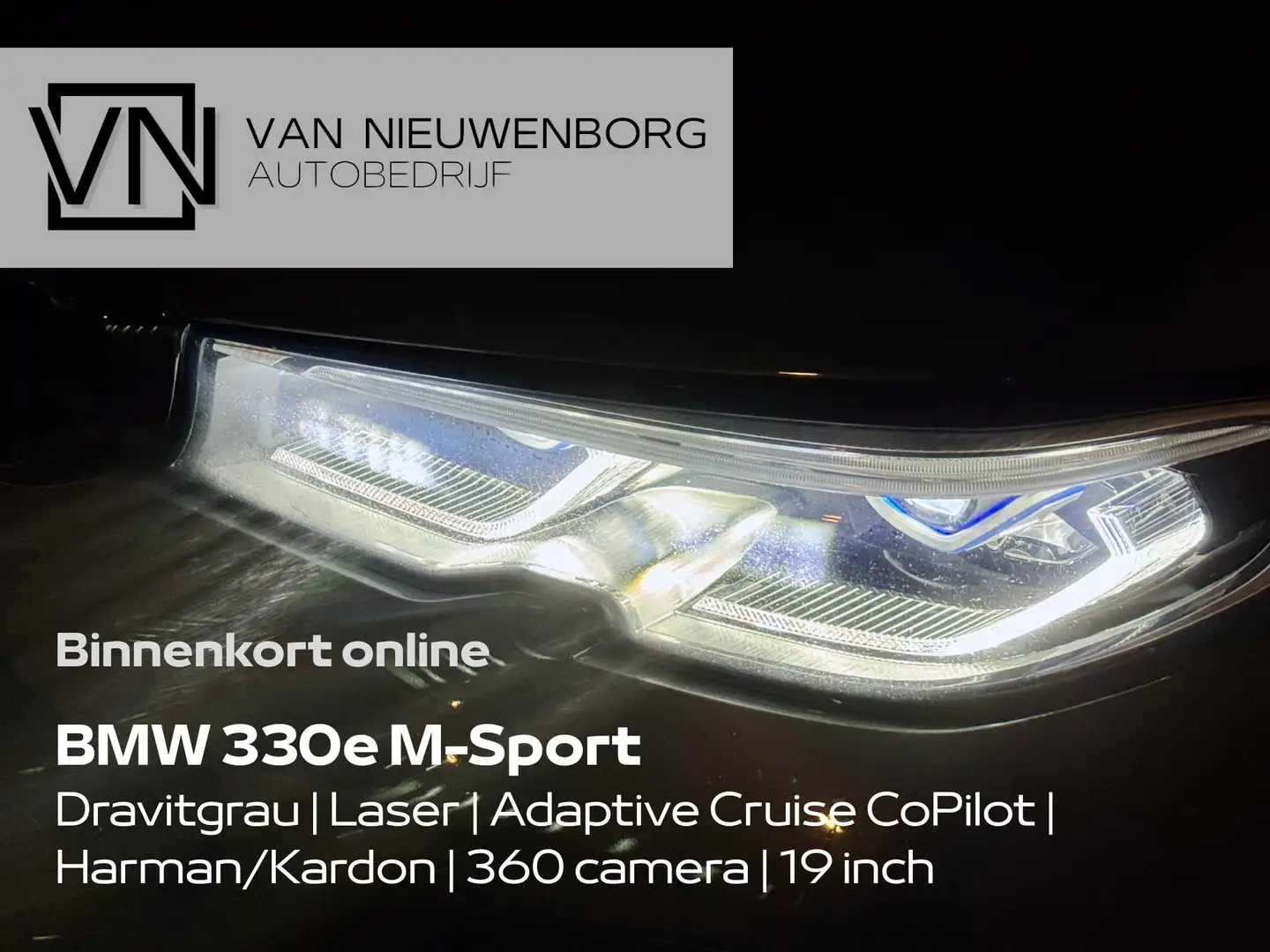 BMW 330 M-Sport High exe. Dravitgrau | Laser | Adapt | HUD Gris - 1