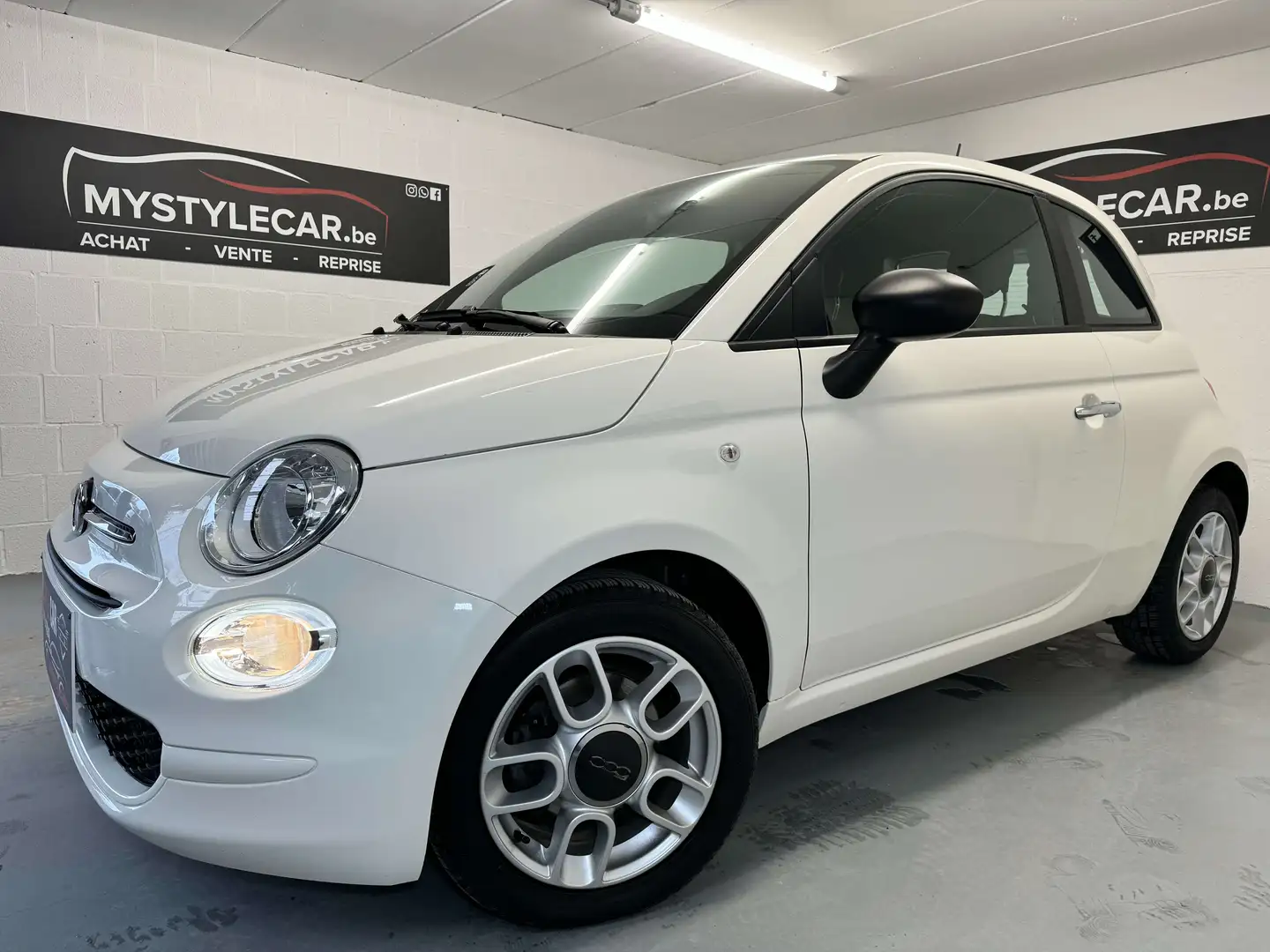 Fiat 500 1.0i Hybride, PRET A IMMATRICULER, GARANTIE 1AN Blanco - 1