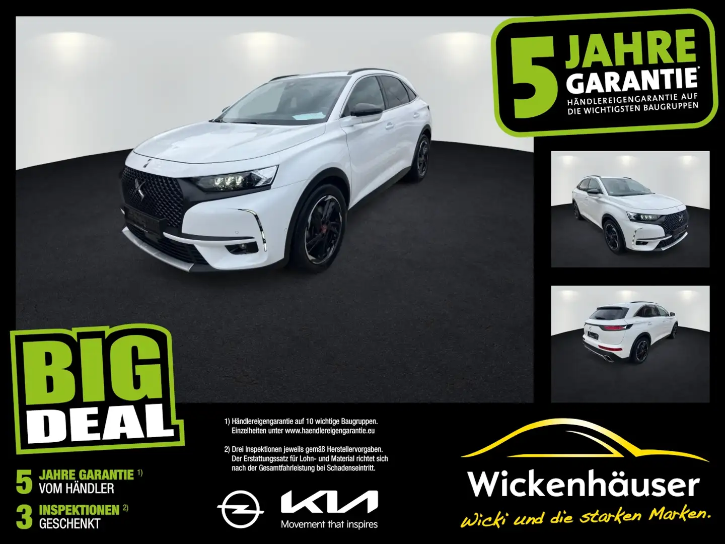 DS Automobiles DS 7 DS7 E-Tense Performance Line AHK Navi Kamera Weiß - 1