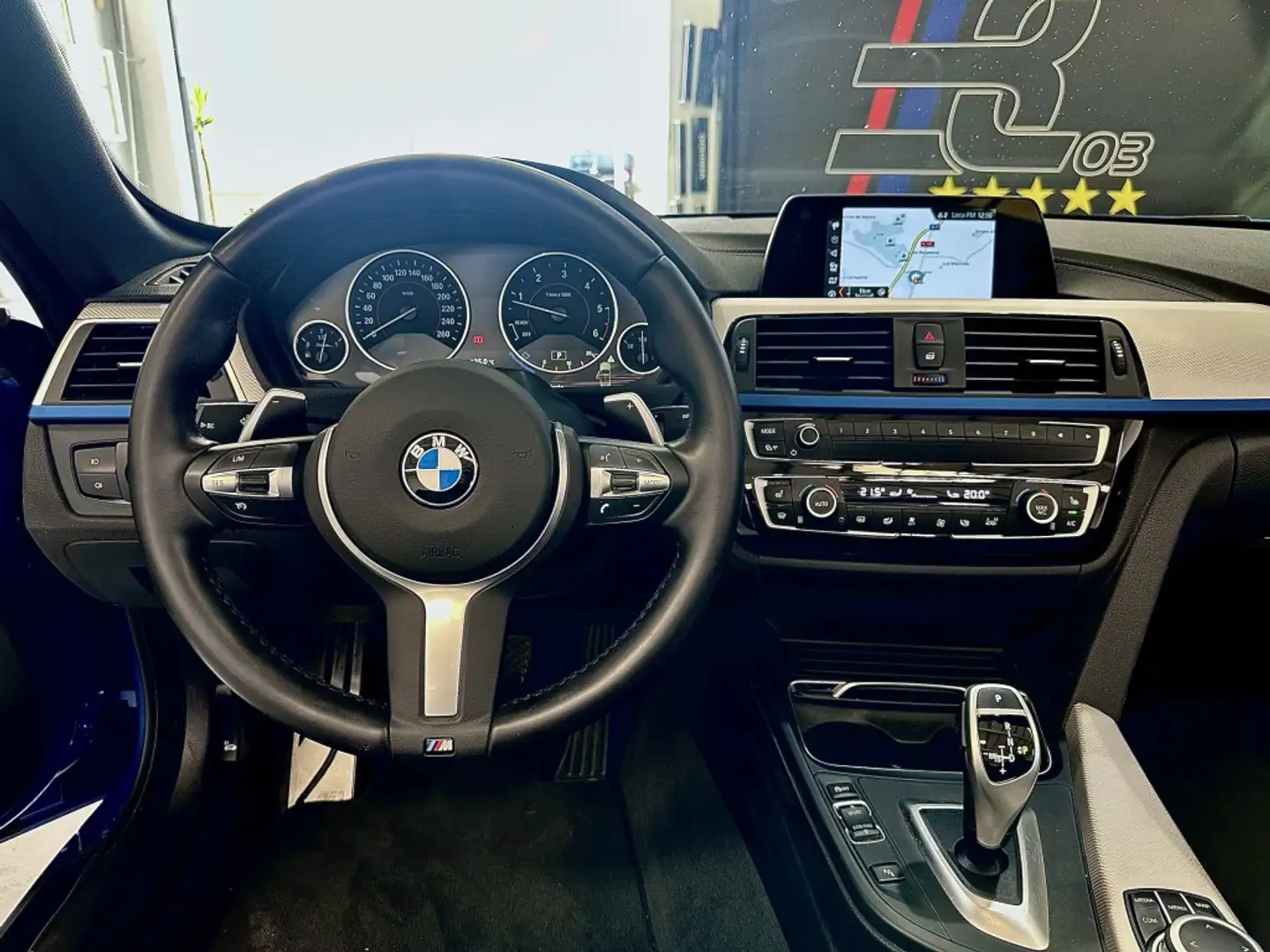 BMW 420 420dA Cabrio M Sport Azul - 2