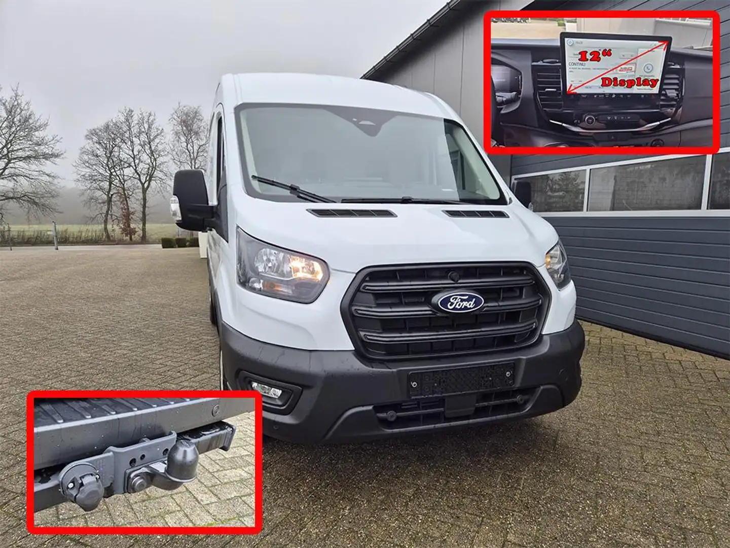 Ford Transit L2H2 2.0 EcoBlue 130PS Trend 3,5t 3-Sitzer AHK Sit Weiß - 1