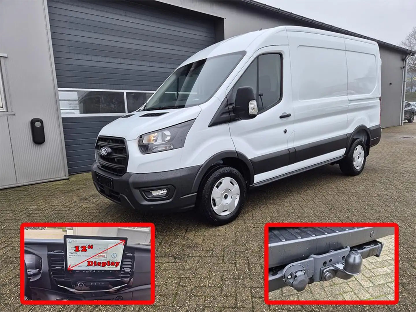 Ford Transit L2H2 2.0 EcoBlue 130PS Trend 3,5t 3-Sitzer AHK Sit Weiß - 2