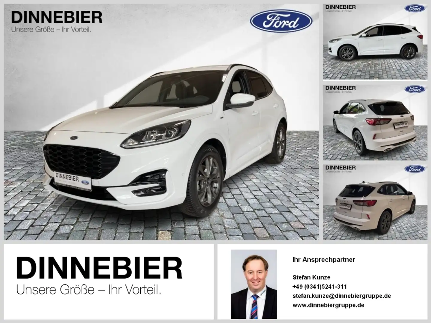 Ford Kuga ST-Line LED+Allwetter+Kamera+Winterpaket Weiß - 1
