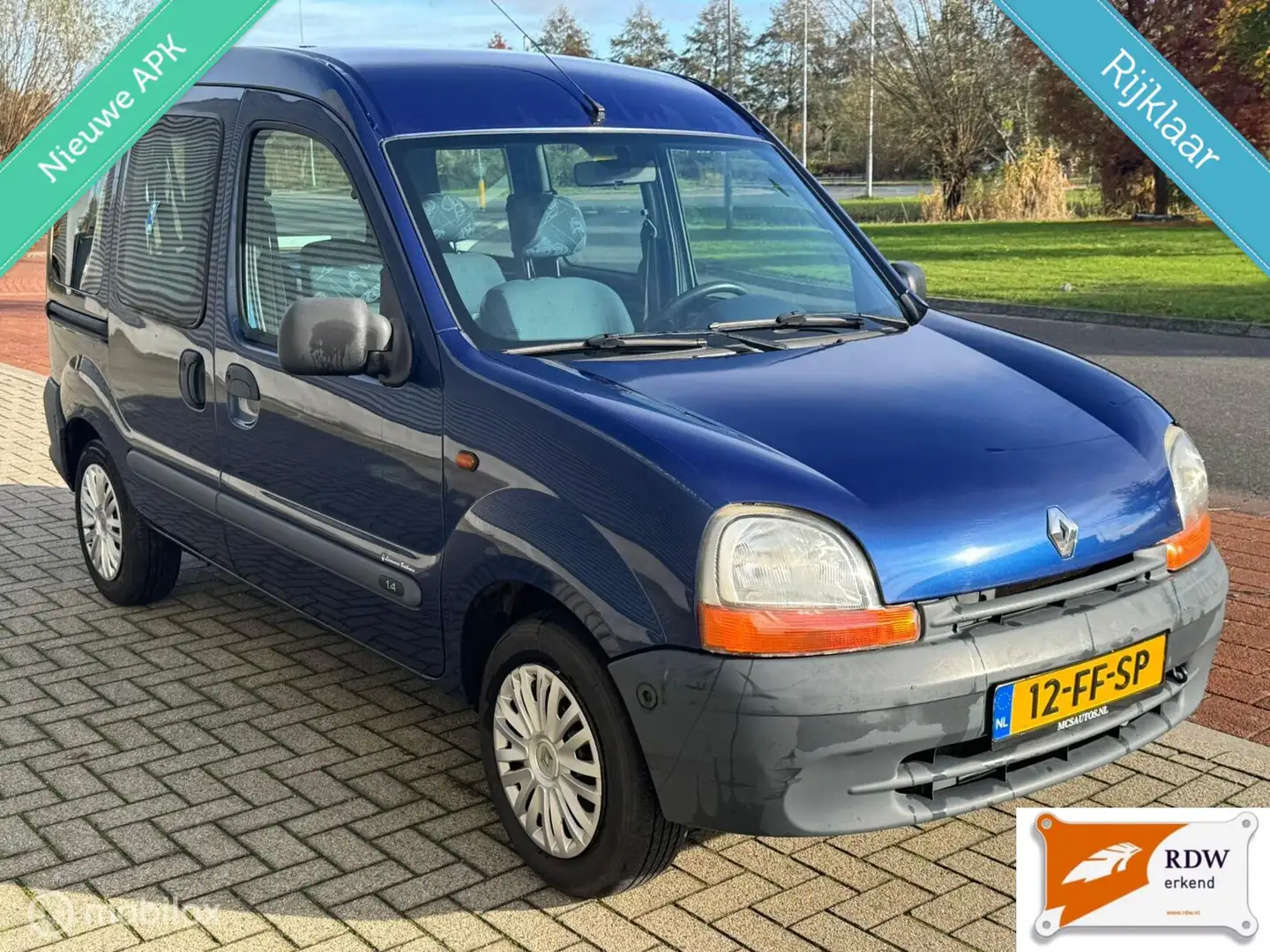 Renault Kangoo combi 1.4 RTE ROLSTOELAUTO/NIEUWE APK Blauw - 1