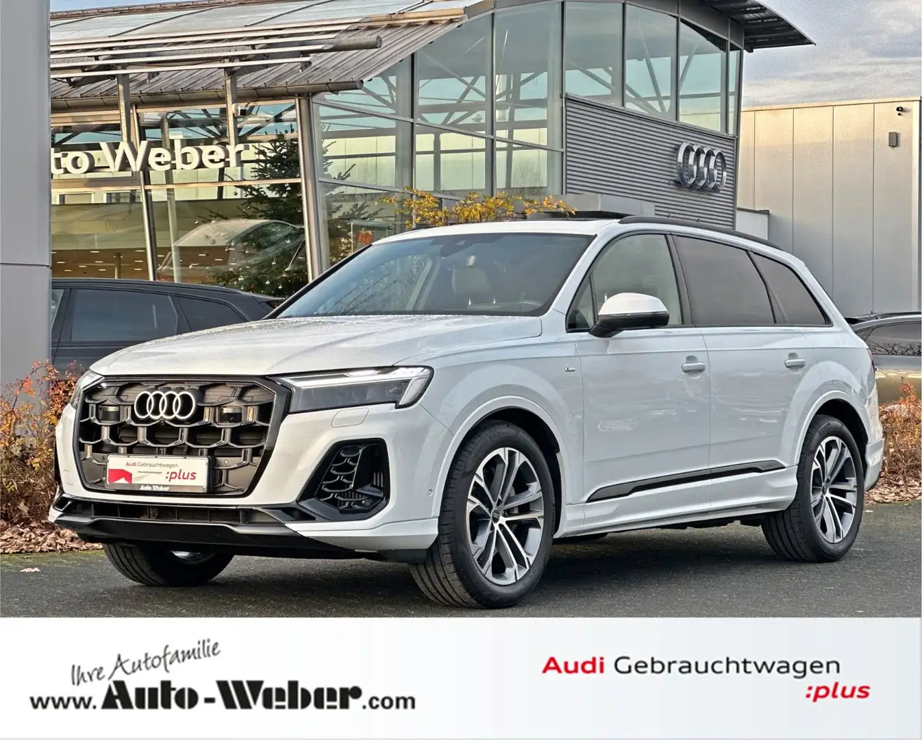 Audi Q7 55TFSI qu S LINE BLACK HUD PANO AHK 7-SITZER Weiß - 1