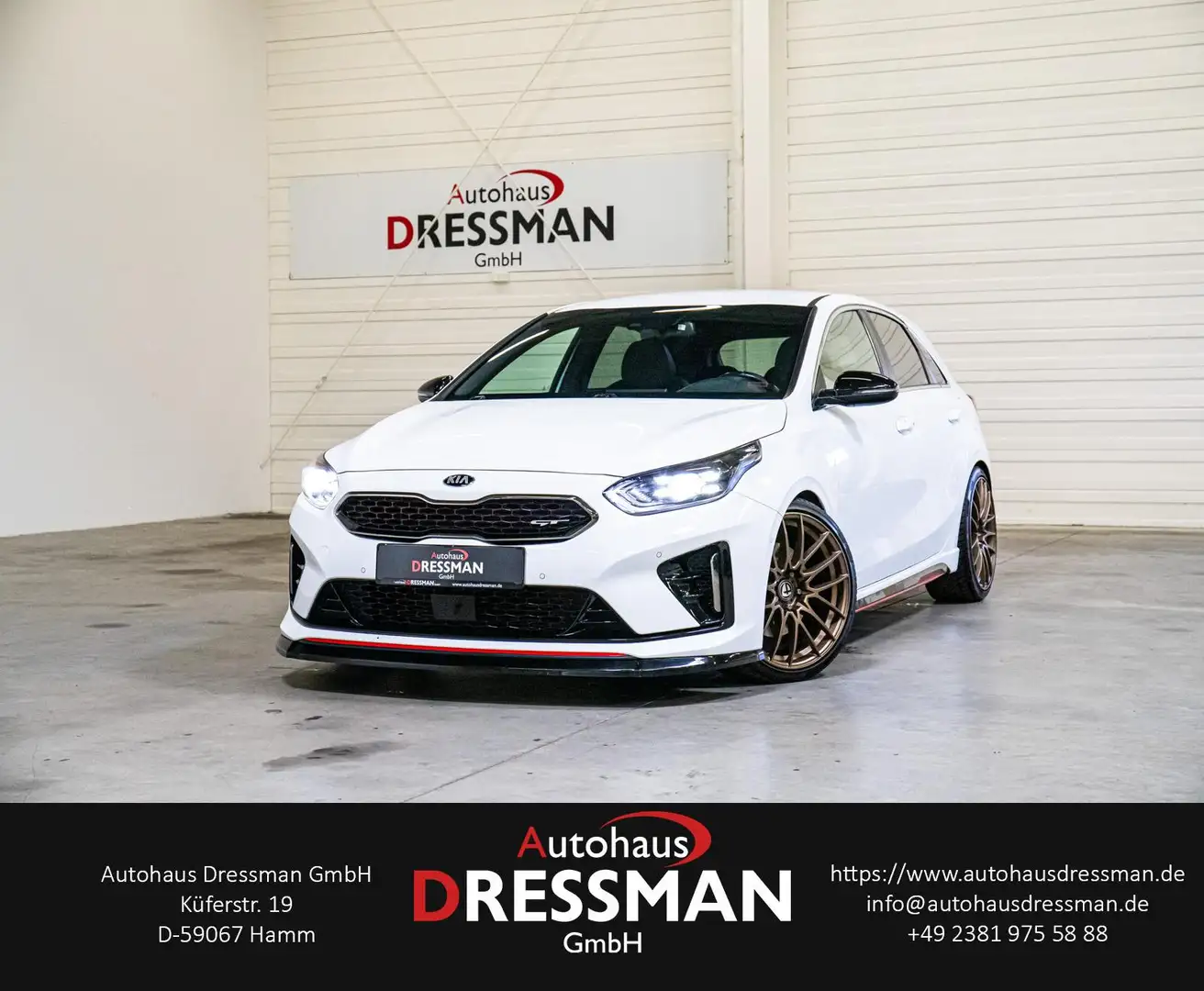 Kia Ceed / cee'd GT 1.6 TGDI VIRTUAL LED NAVI KAMERA OPTIK Weiß - 1