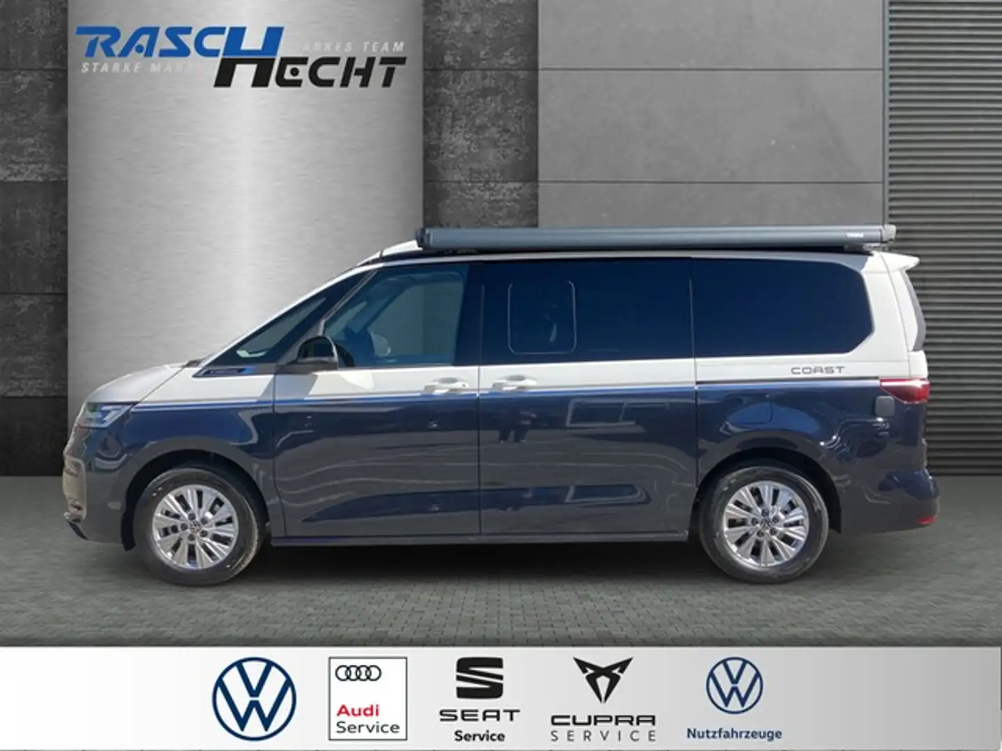 Volkswagen T7 California Coast 2.0 TDI DSG*AHK*LED*NAVI*SHZ Bleu - 2