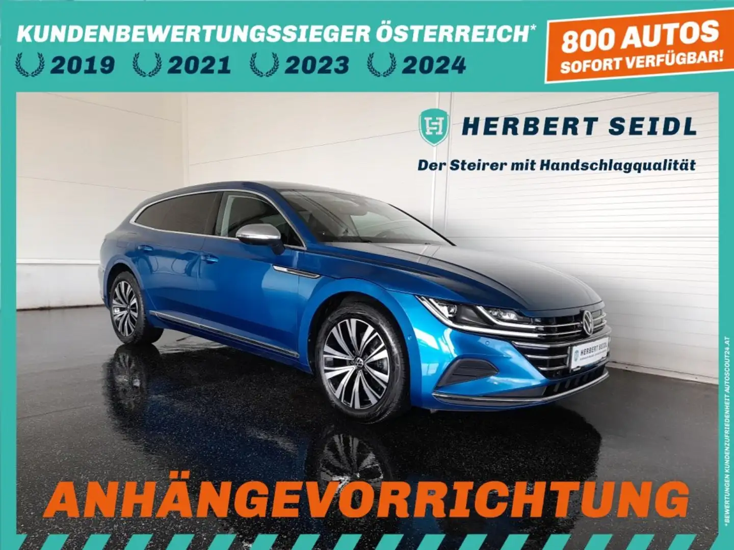 Volkswagen Arteon SB ELEGANCE ePHEV DSG *STANDHZG / IQ-LIGHT LED / DCC / VIRTUELL / NAVI / AHV & KAMERA* Blau - 1