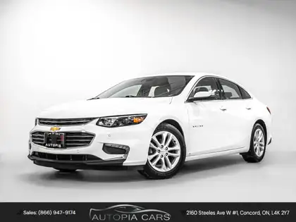 White 2019 Chevrolet Malibu Hybrid Sedan Front-Wheel Drive Automatic