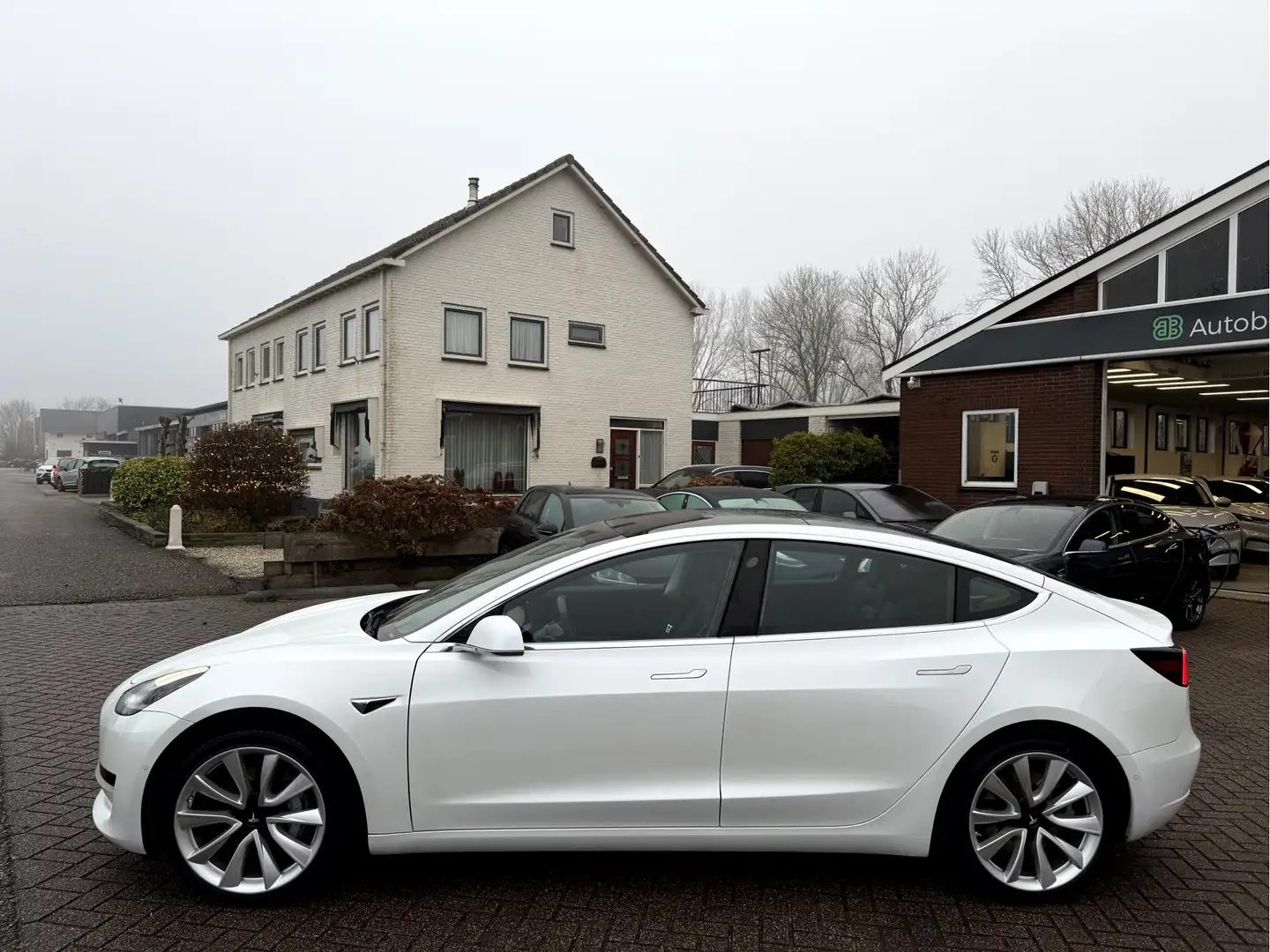 Tesla Model 3 RWD Plus 19''Lmv, Trekhaak, Panoramadak Wit - 2