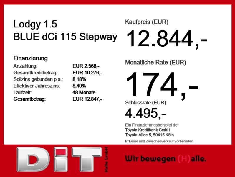 Dacia Lodgy 1.5 BLUE dCi 115 Stepway 7-Sitzer Klima — photo 3