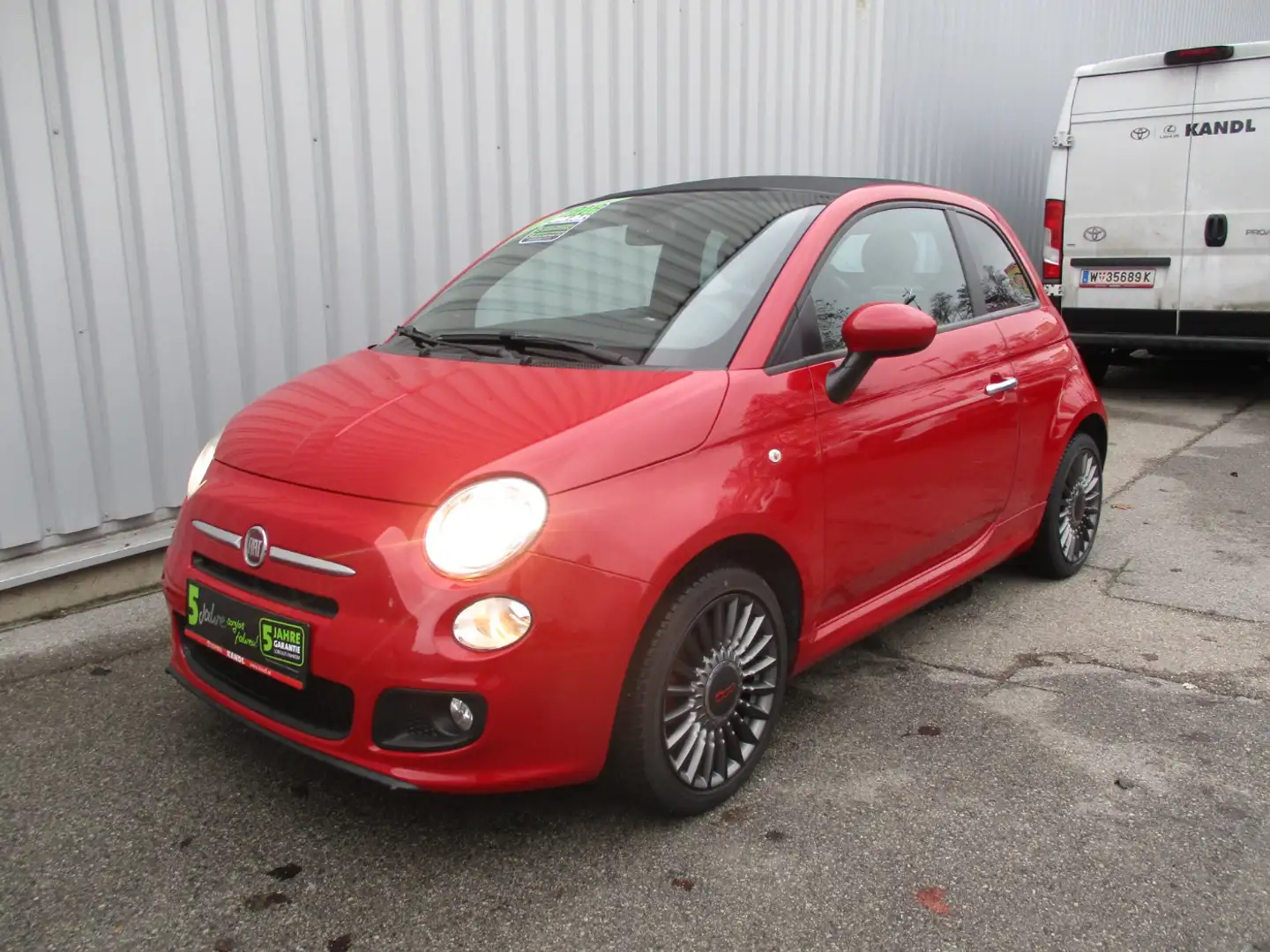 Fiat 500C 1.2 69 500S KlimaA+PDC Rot - 2