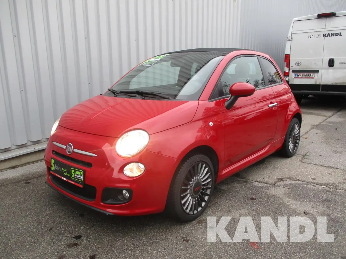 Fiat 500C 1.2 69 500S KlimaA+PDC Rot - 1