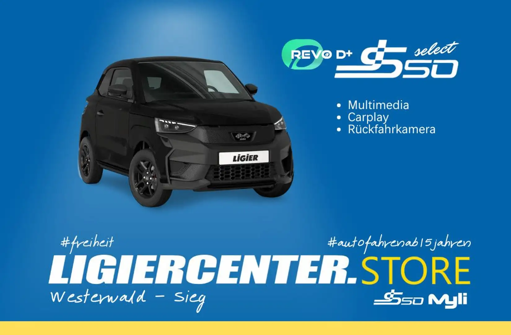 Ligier JS 50 New JS50 Select Revo D+ | CARPLAY Negro - 1