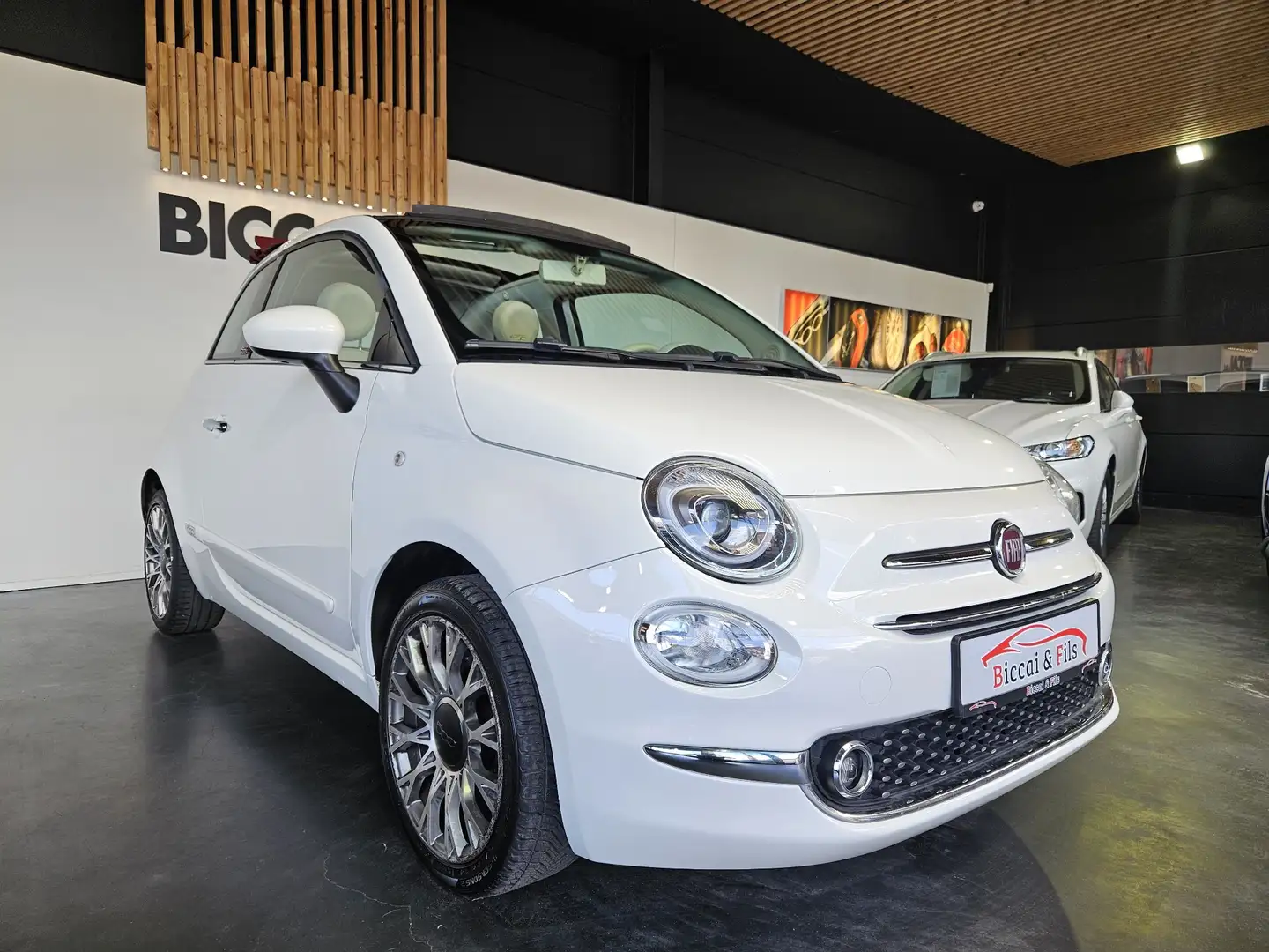 Fiat 500C 1.2i Lounge Blanc - 2