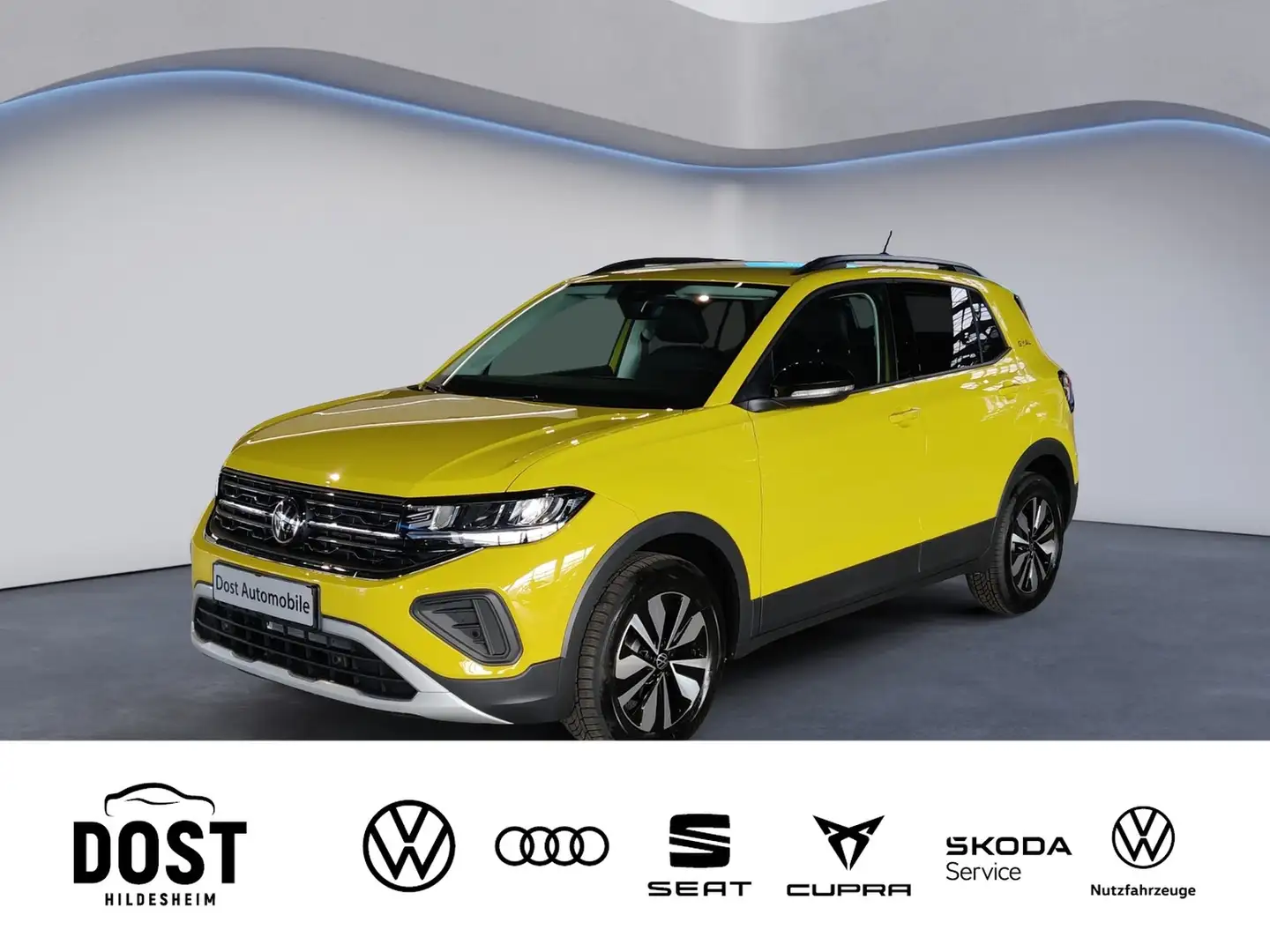 Volkswagen T-Cross 1.0 DSG Goal KLIMA+NAVI+SHZ Gelb - 1