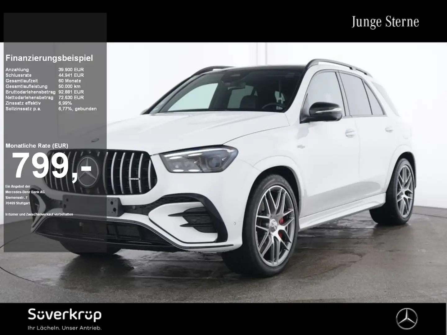 Mercedes-Benz GLE 53 AMG HYBRID 4M+ , Night Burm Stand Perform Weiß - 1