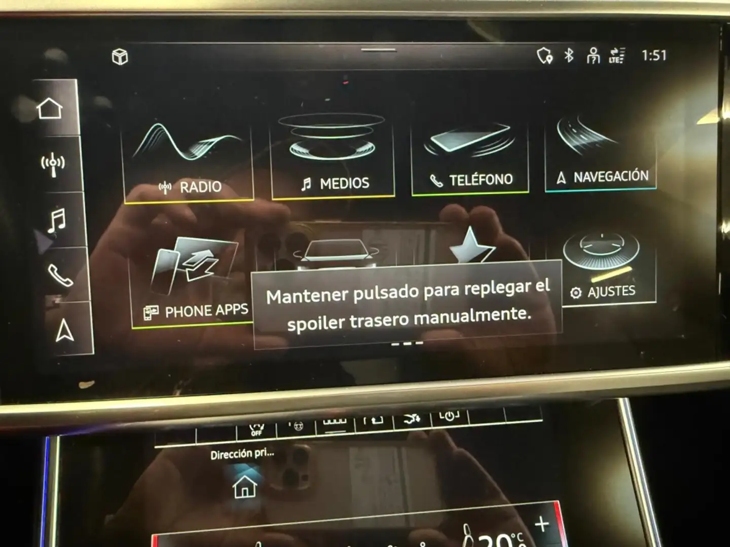 Audi A7 Sportback 55 TFSIe Black line quattro-ultra S tron Negro - 2