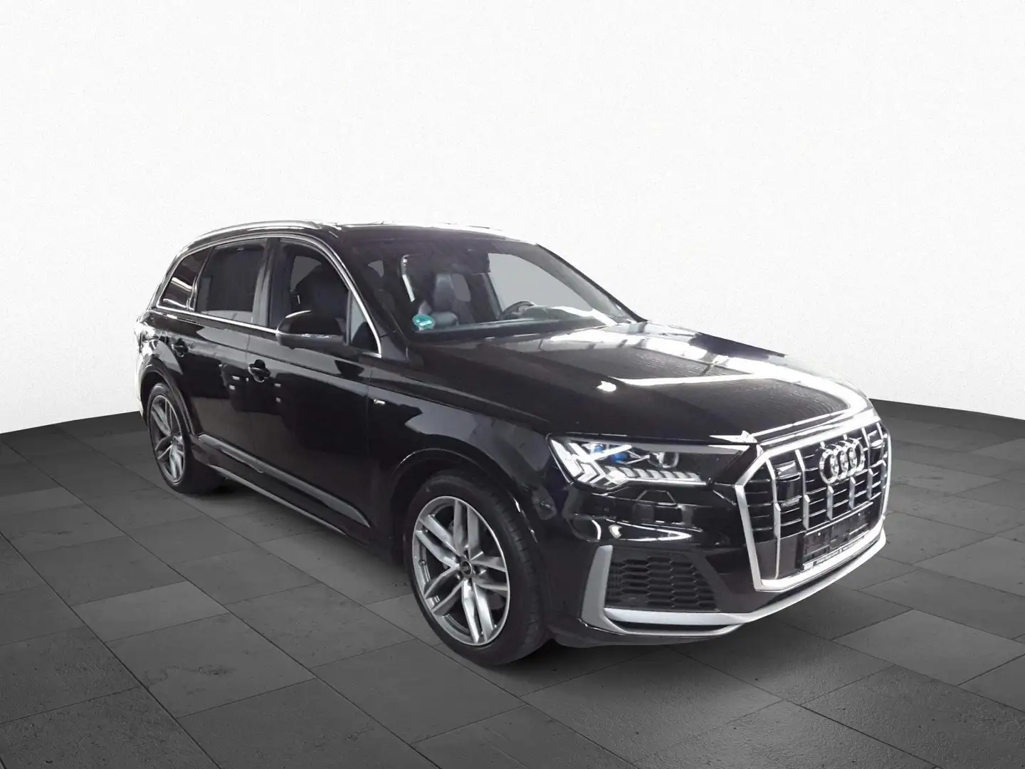 Audi Q7 S line 55 TFSI qu. ACC AHK LASER PANO STDHZ Schwarz - 1