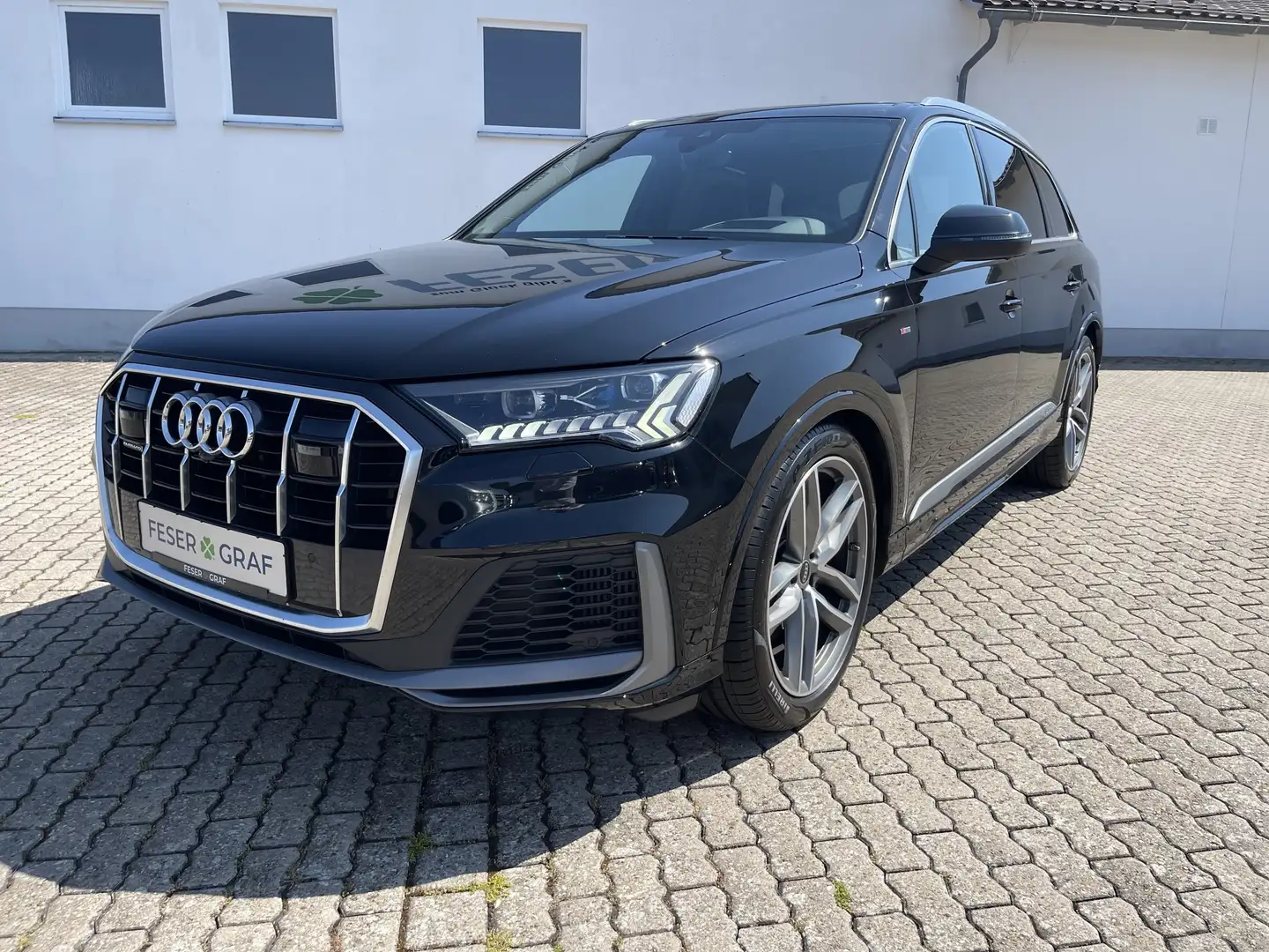 Audi Q7 S line 55 TFSI qu. ACC AHK LASER PANO STDHZ Schwarz - 2