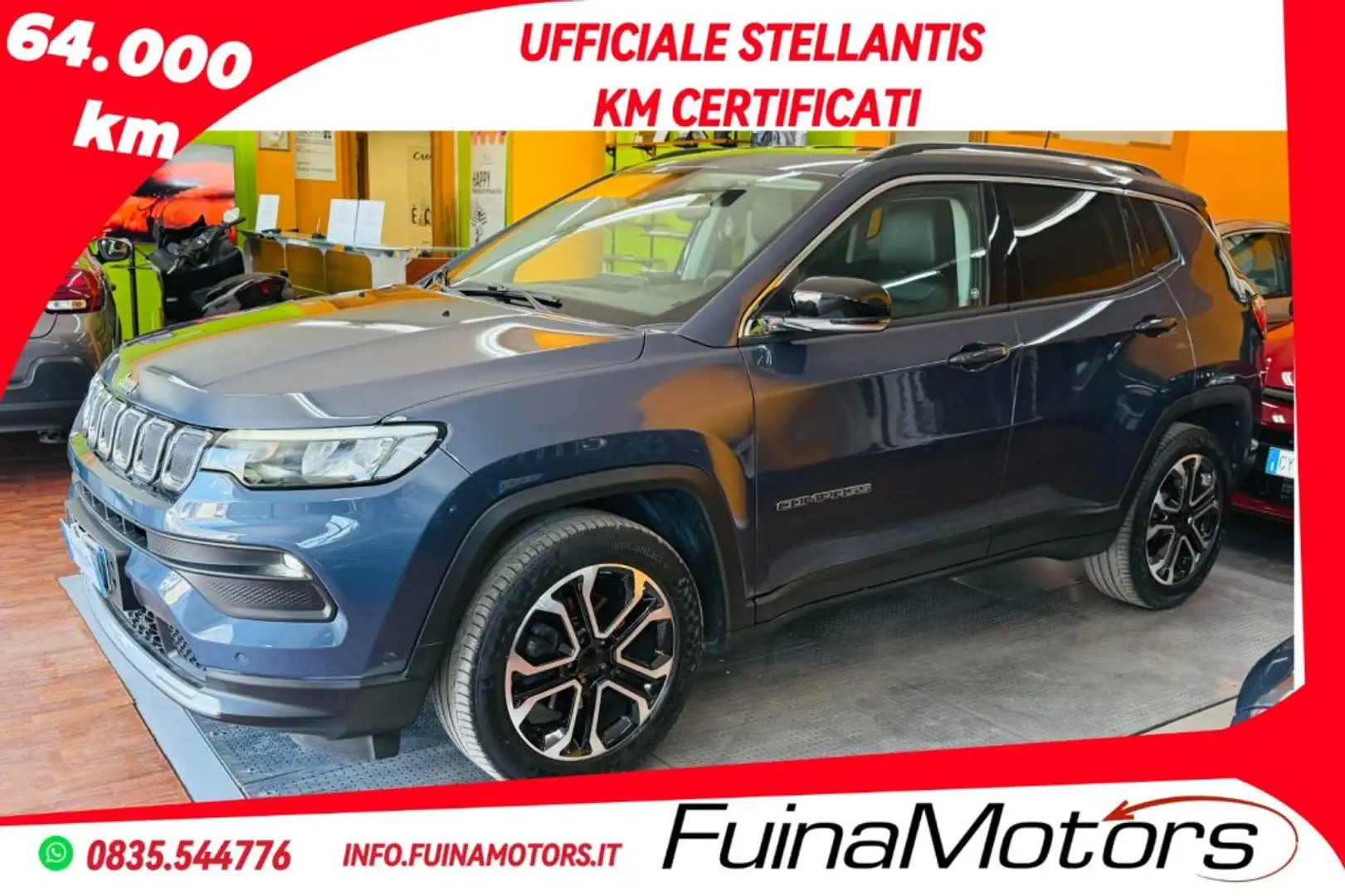 Jeep Compass 1.6 Multijet II 2WD Limited Blu/Azzurro - 1