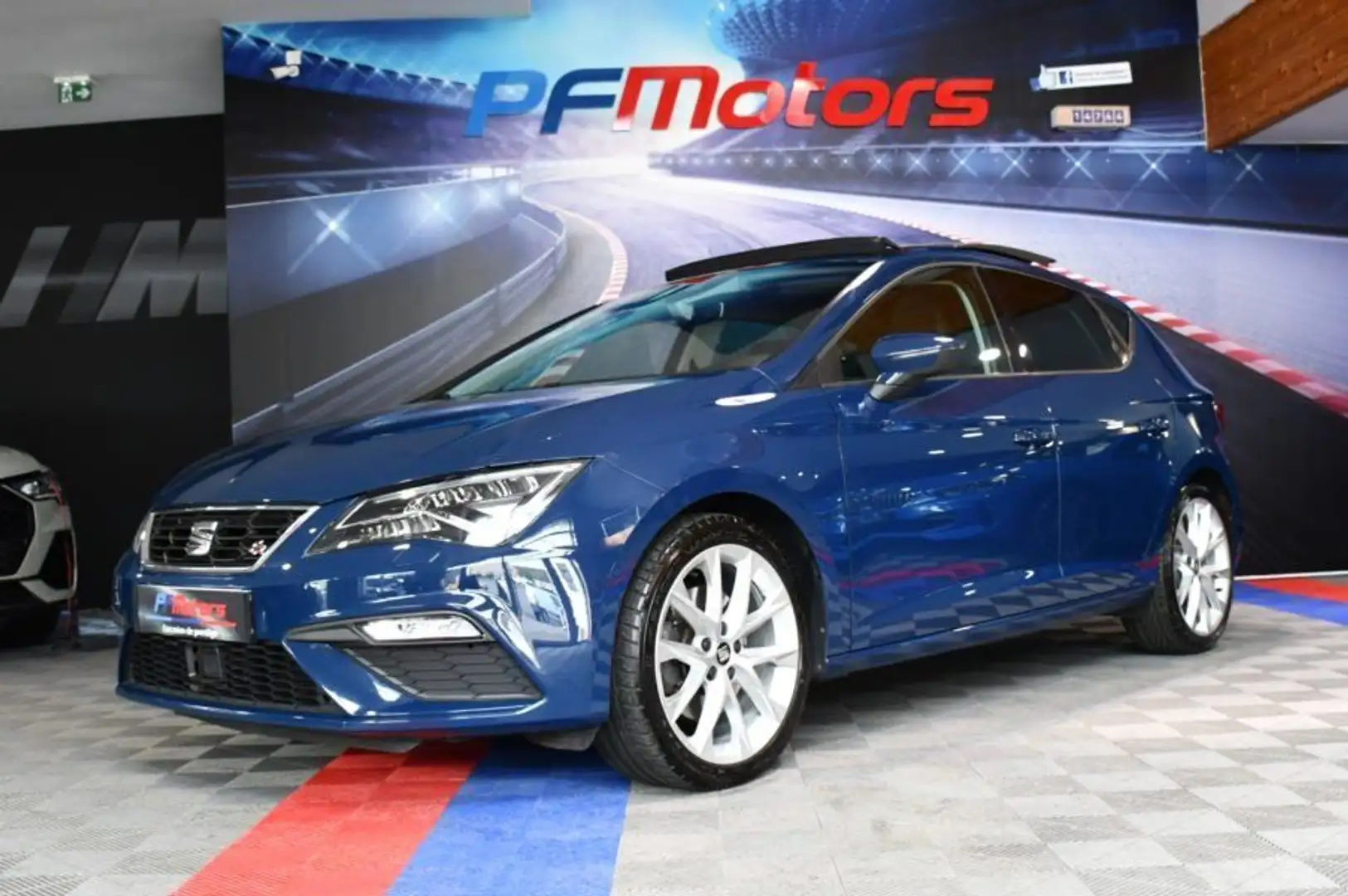 SEAT Leon FR 2.0 TDI 184 DSG GPS Virtual LED ACC Mode Front  Bleu - 1