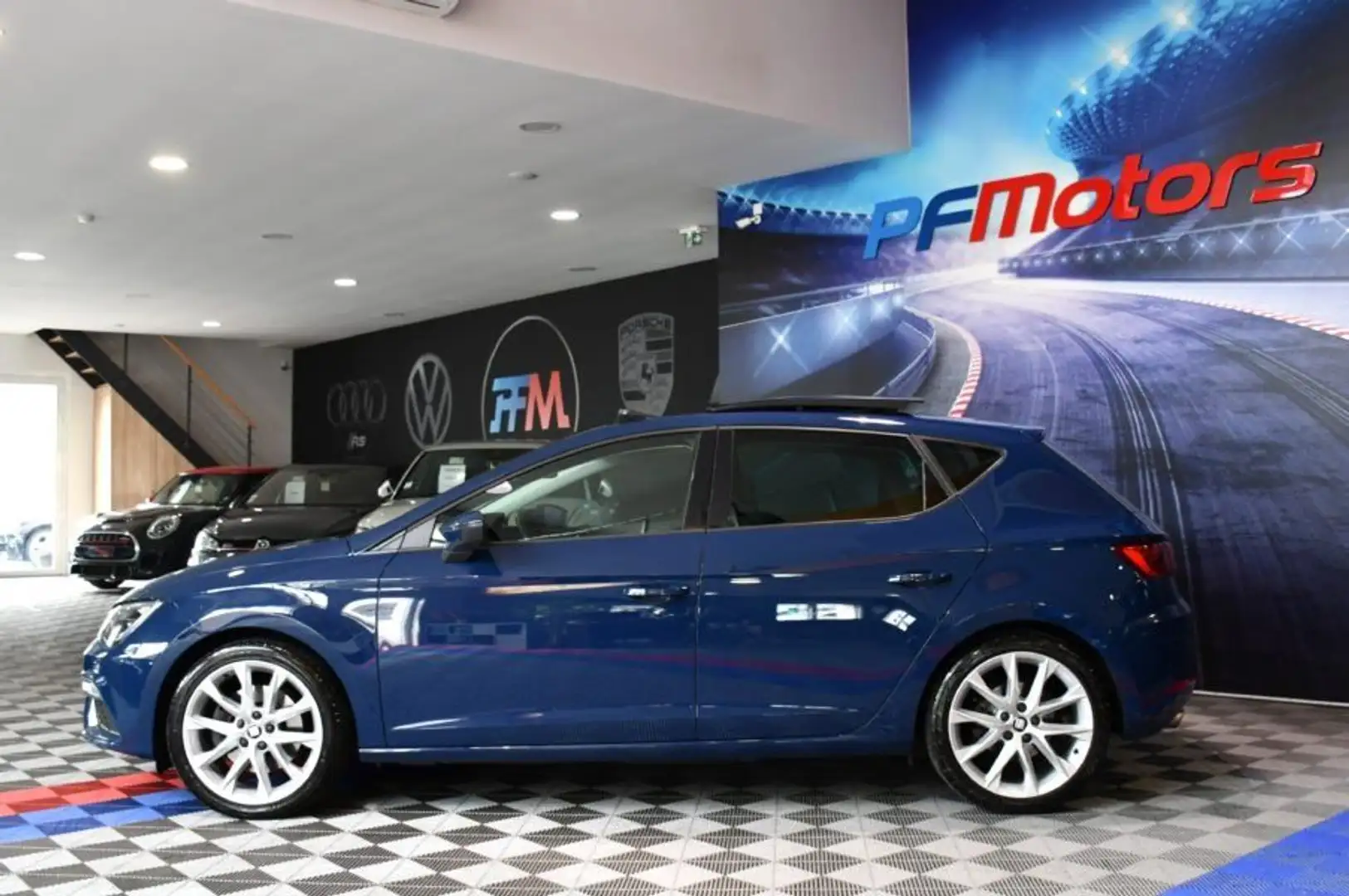 SEAT Leon FR 2.0 TDI 184 DSG GPS Virtual LED ACC Mode Front  Bleu - 2