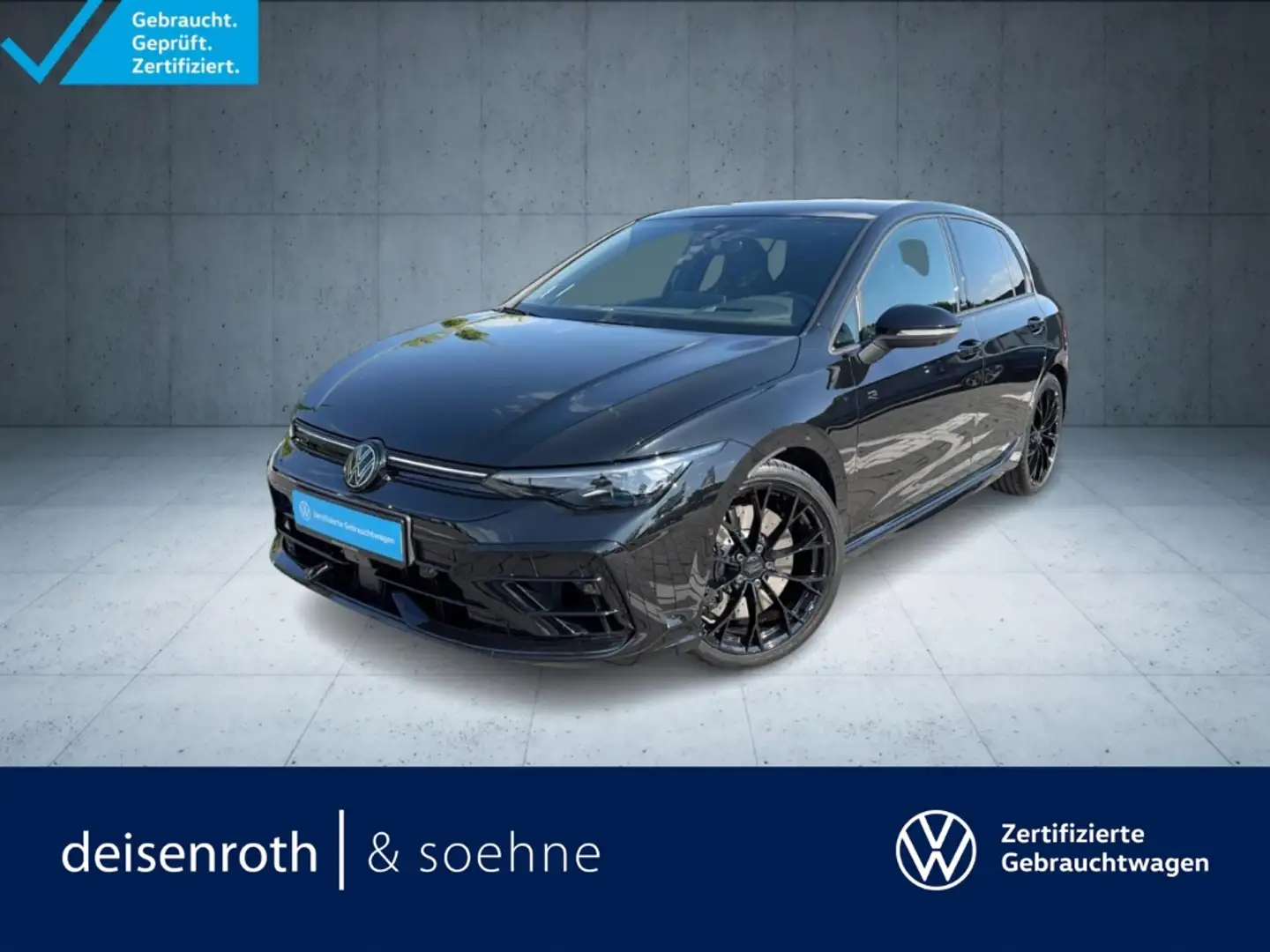 Volkswagen Golf R Black Edition Akrapovic/Leder/DCC/HuD/Nav/Assist Schwarz - 1