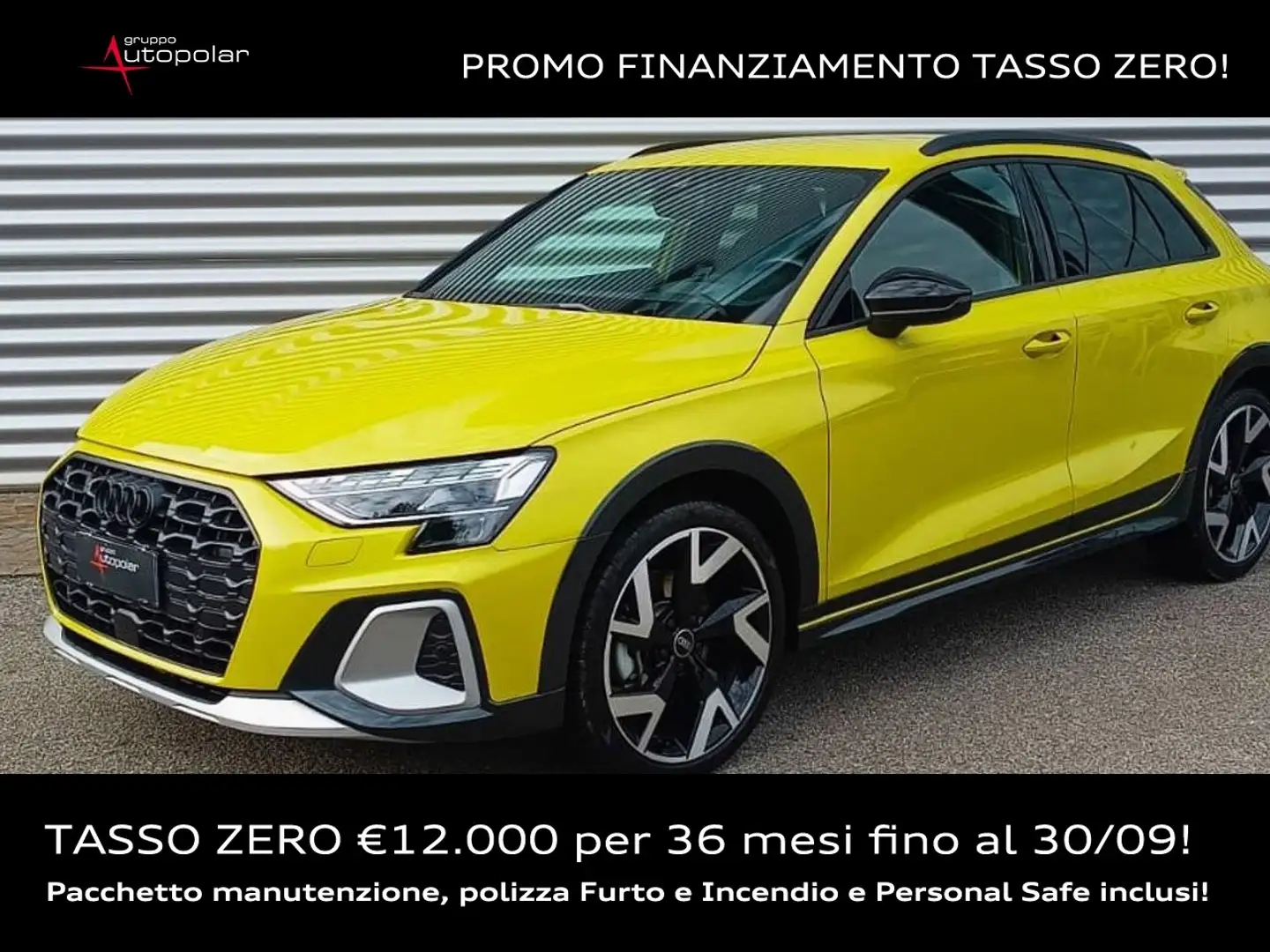 Audi A3 ALLSTREET 35 TFSI MHEV S-TRONIC IDENTITY BLACK Giallo - 1