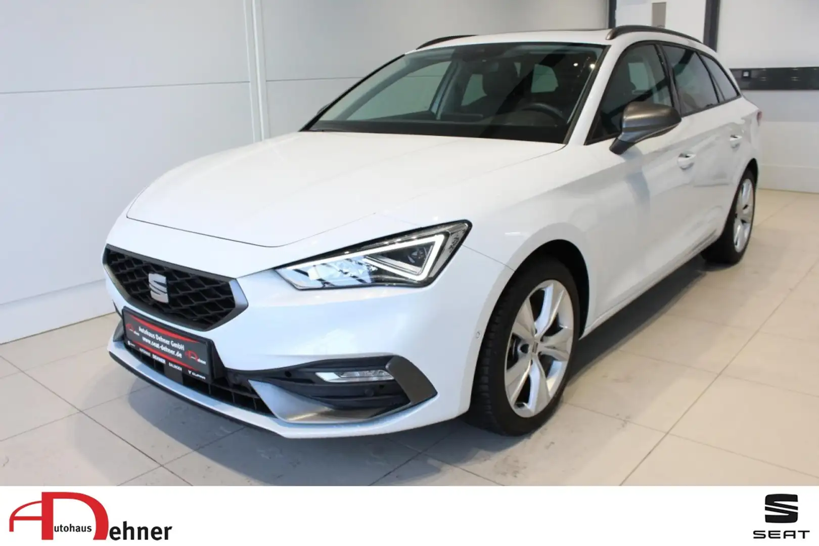 SEAT Leon Sportstourer FR 1.5 eTSI DSG AHK/PANO/KAMER Klima Weiß - 1