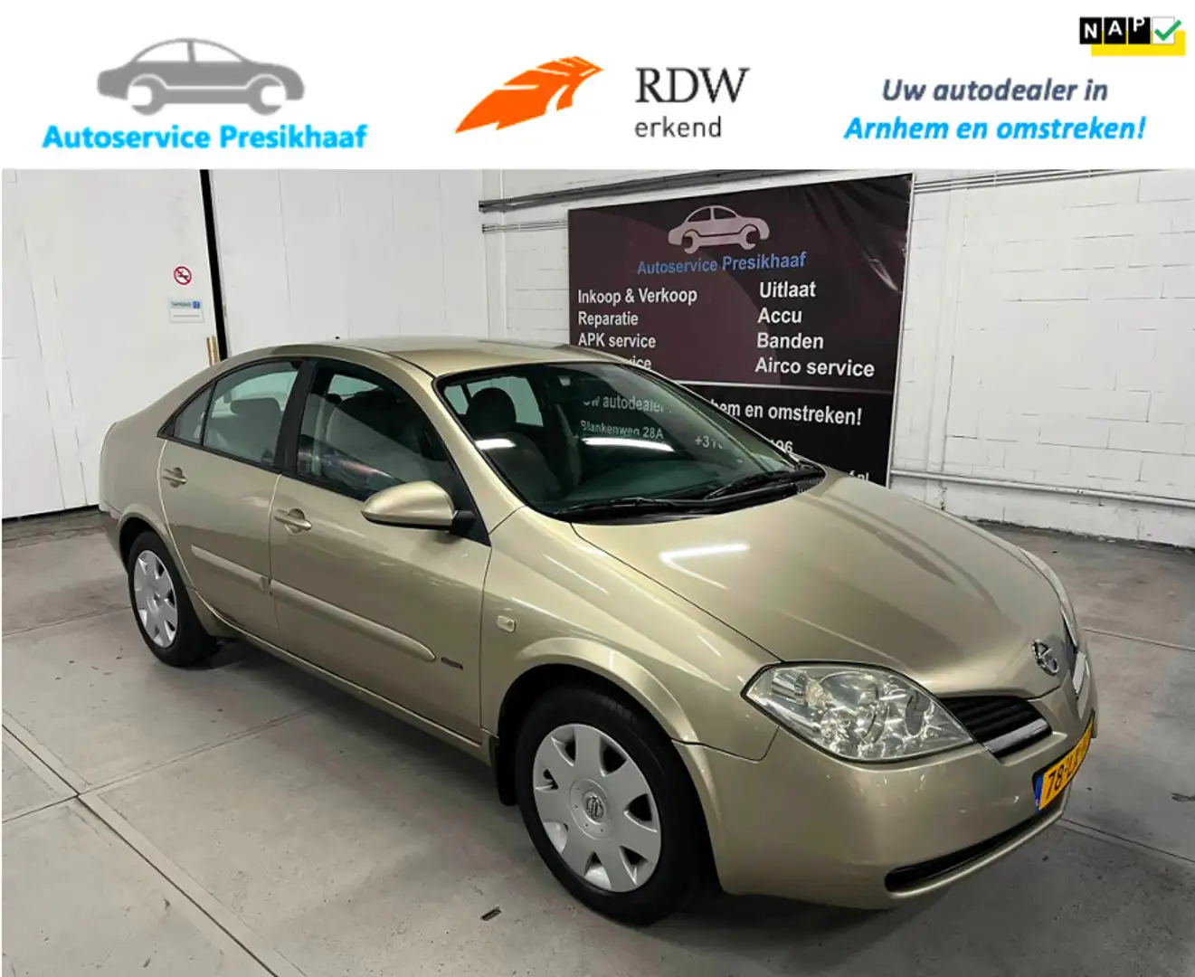 Nissan Primera 1.8 Visia Style CAMERA / NAP / TREKHAAK Beige - 1