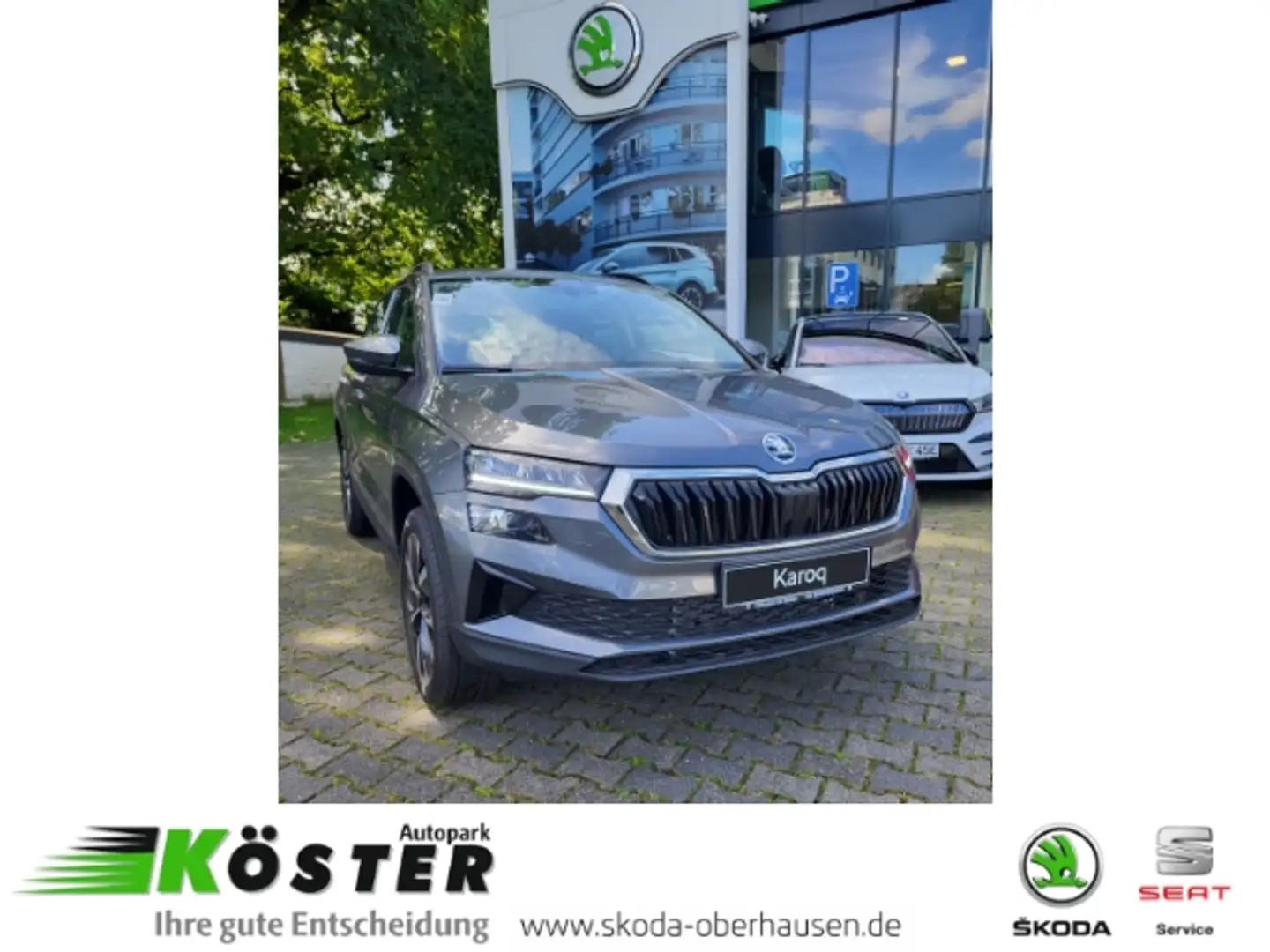 Skoda Karoq Style 1.5 TSI ACT 6 Gang ACC+ PTS+RFK+NAV+SHZ Grijs - 1