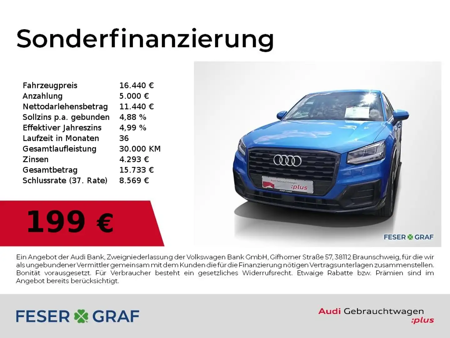 Audi Q2 design 1.4 TFSI Navi,LED,PDC,Sitzhzg,Tempomat Blau - 1