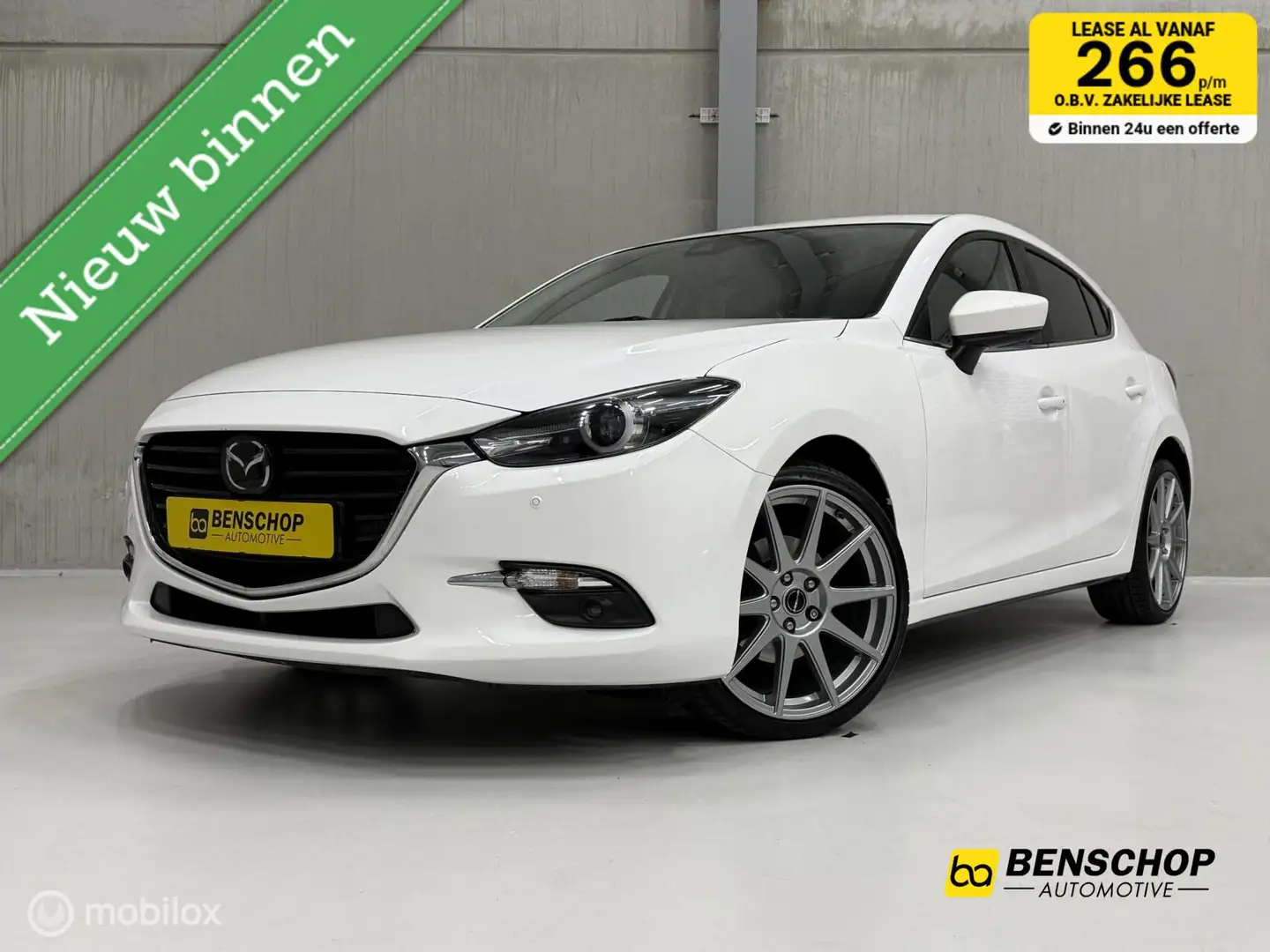 Mazda 3 2.0 SkyActiv-G 120 GT-M Navi HUD Bose Leer Cruise Blanc - 1