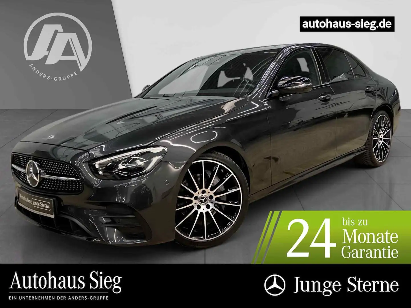 Mercedes-Benz E 220 d AMG+Night+LED+360°Kam+SHZ+Totw.+Widescre Grau - 1