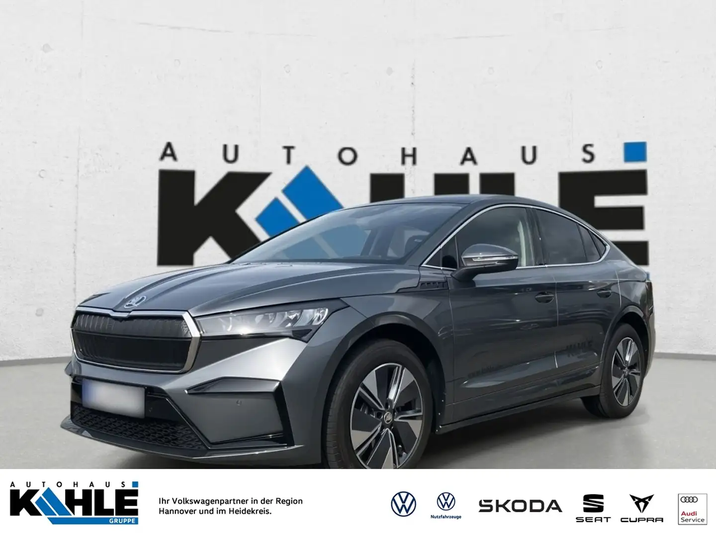 Skoda Enyaq Coupé 60 Navi LED SHZ Klima RFK PDC Klima Navi Grau - 1