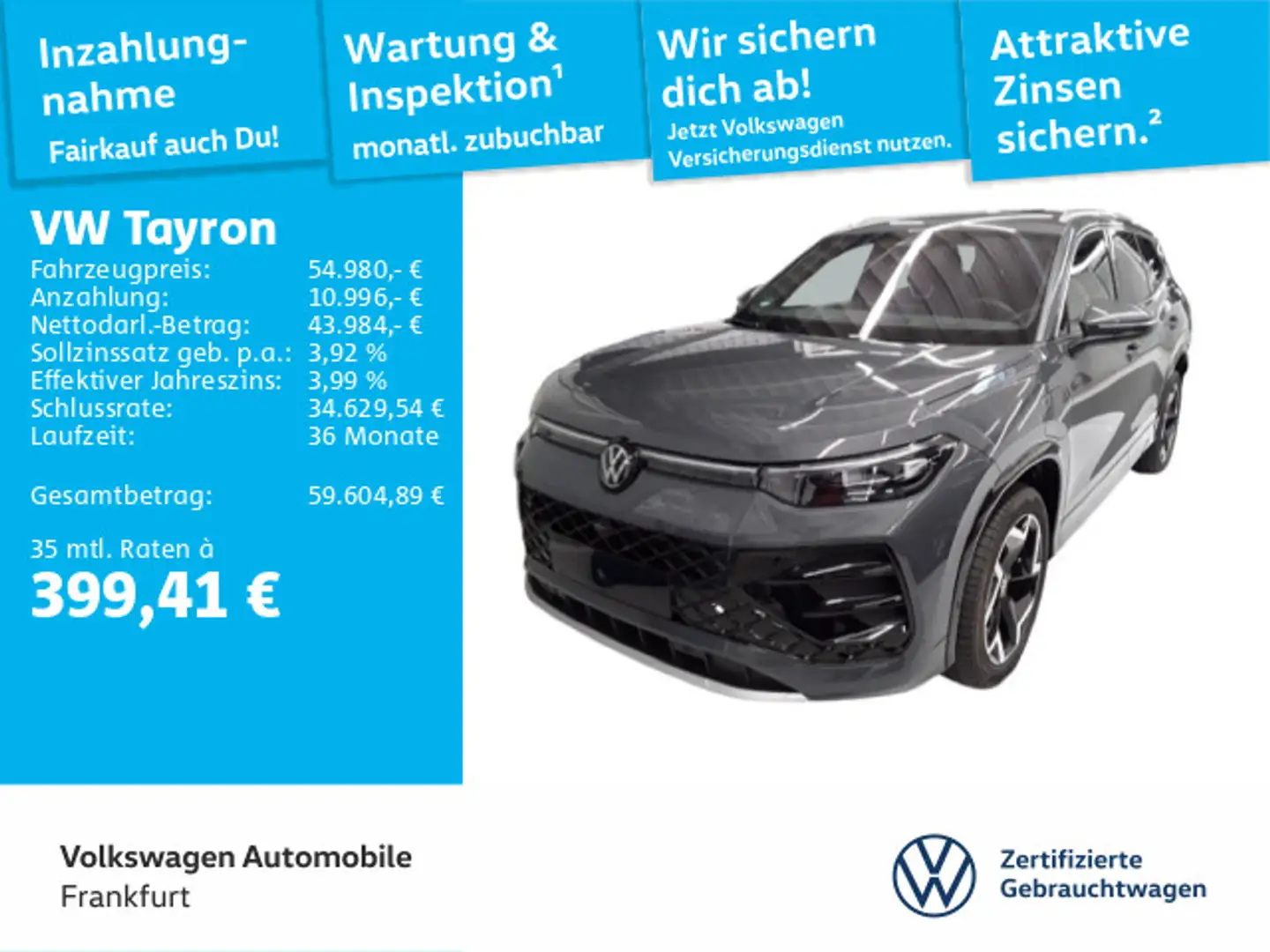 Volkswagen Tayron 1.5 TSI DSG eHybrid R-Line Navi AHK Spurw Grün - 1