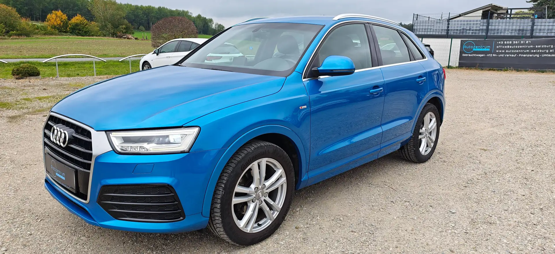 Audi Q3 Q3 2.0 TDI QUATTRO*S-LINE*SPORTS*TEILLEDER*LED*SITZHEIZUNG*BOSE*TEMPOMAT*AB 149 EUR/MONAT Blau - 1