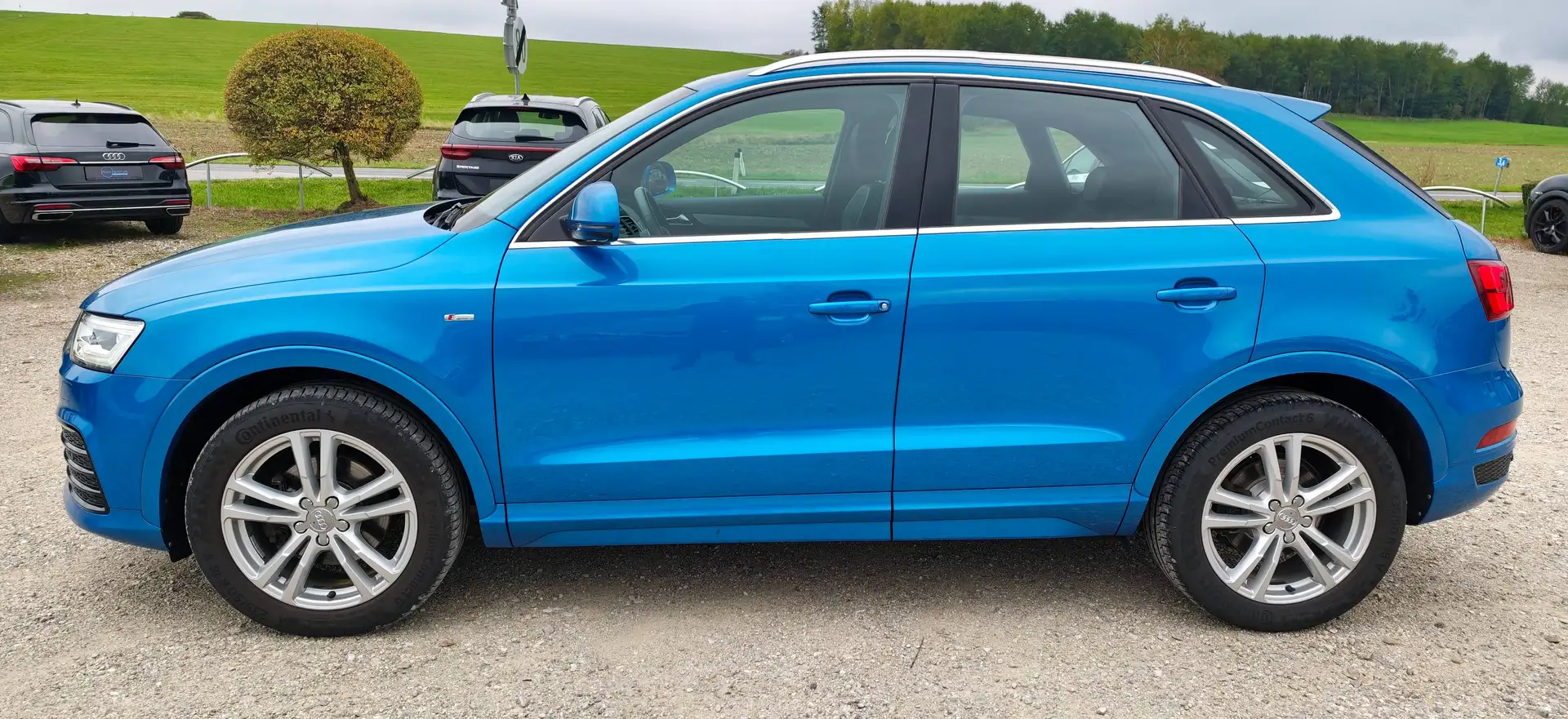 Audi Q3 Q3 2.0 TDI QUATTRO*S-LINE*SPORTS*TEILLEDER*LED*SITZHEIZUNG*BOSE*TEMPOMAT*AB 149 EUR/MONAT Blau - 2