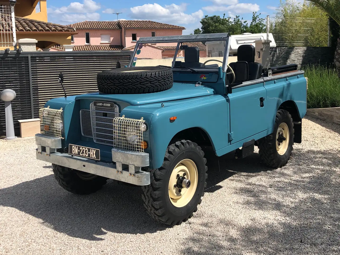 Land Rover Series 88 BACHE Bleu - 2