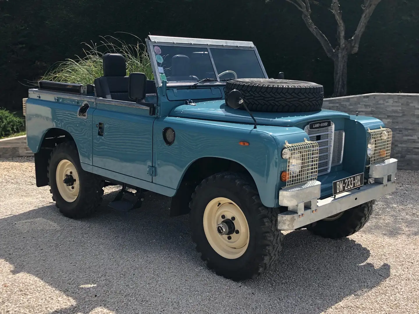 Land Rover Series 88 BACHE Bleu - 1