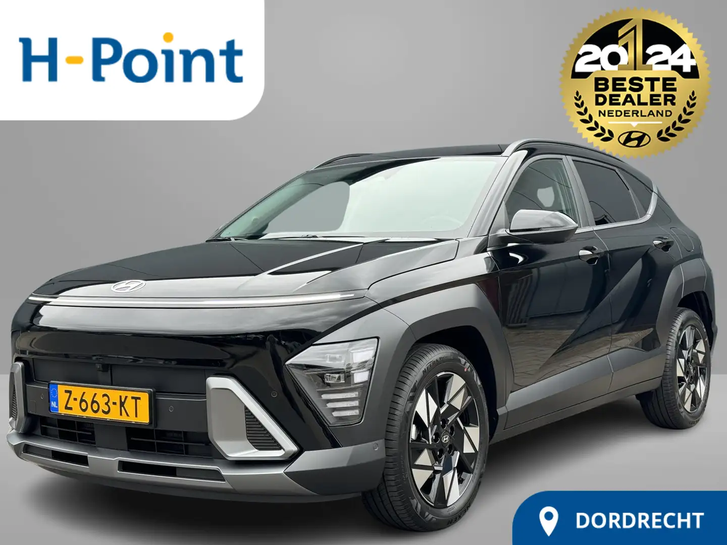 Hyundai KONA 1.6 GDI HEV Premium | €3229 KORTING | 360 CAMERA | Noir - 1
