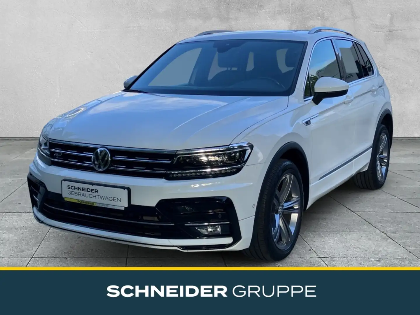 Volkswagen Tiguan 2.0 TDI DSG 4Motion NAVI+AHK+PANO+ Highline NAVI+A Weiß - 1