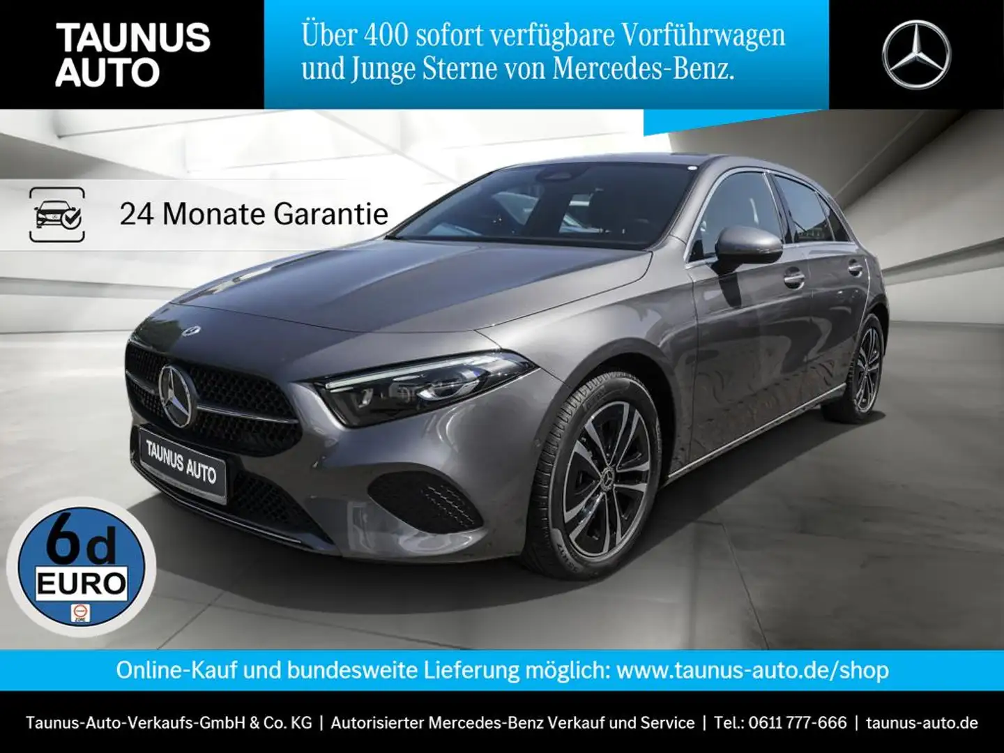 Mercedes-Benz A 200 PROGRESSIVE ADVANCED MULTIBEAM TOTWINKEL Grijs - 1