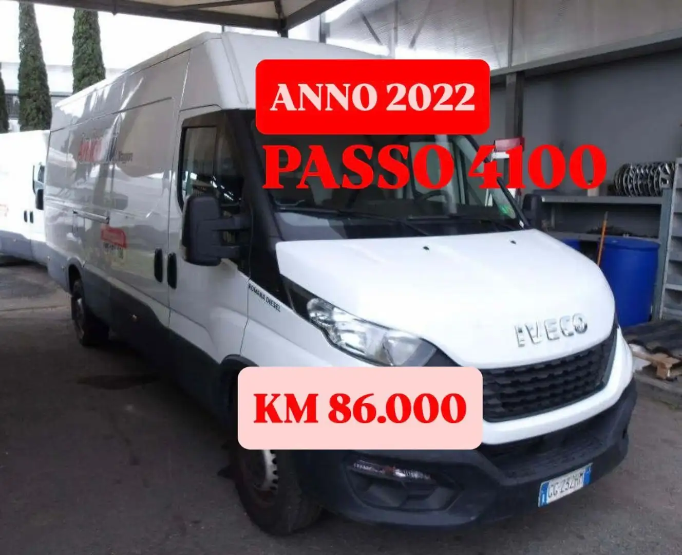 Iveco Daily 35S14 PASSO 4100 FURGONE Km 86.000 del 2022 Білий - 1