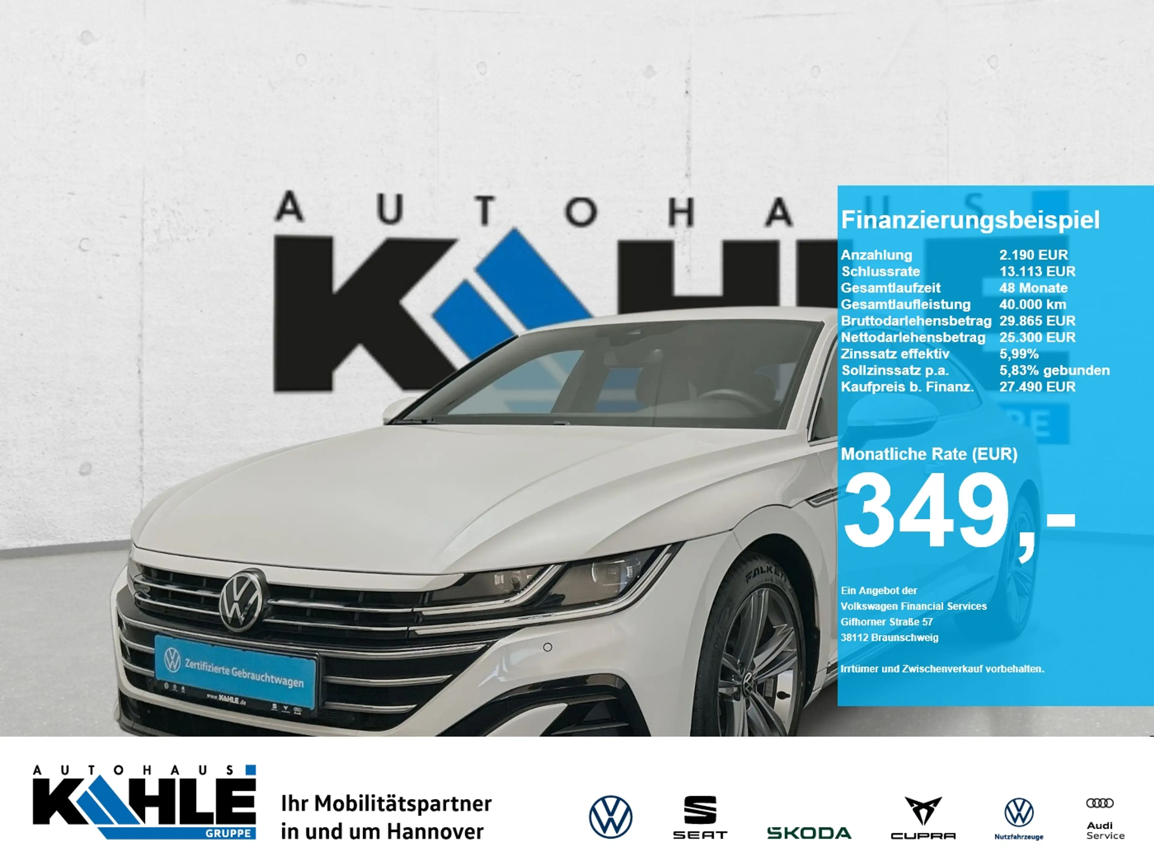 Volkswagen Arteon 2.0 TDI DSG R-Line CarPlay Black ACC LED